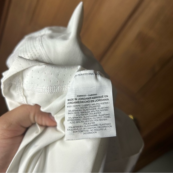 Nike Pro Hyper Cool White Fitted Short Sleeve T-Shirt - Picture 6 of 7